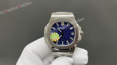 PDF Patek Philippe Nautilus Cal.26-330 Movement 316L Steel 40mm WG Blue Face Watch